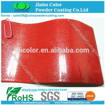 electrostatic spray Metallic red pearl powder coating